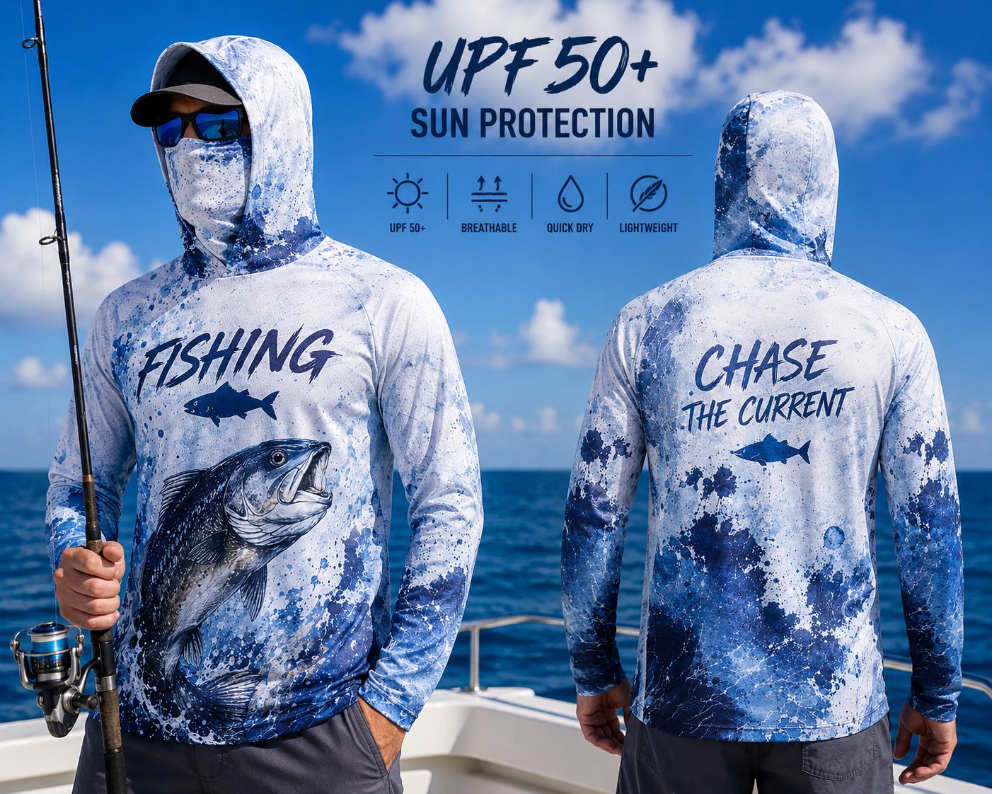 Fishing Hoodie Shirt Men Long  - đánh giá và giá Fishing Hoodie