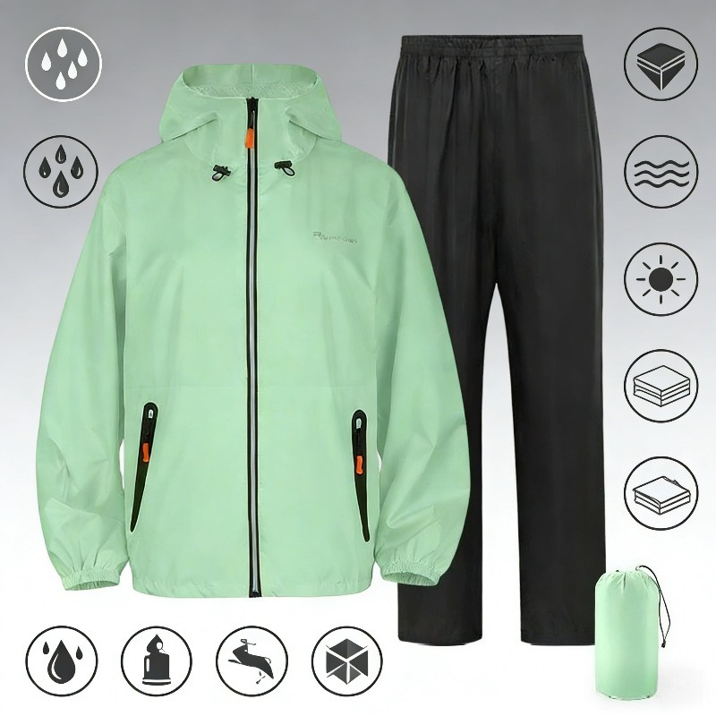 Waterproof Rain Suit Set Full  - đánh giá và giá Fishing Rain Suit