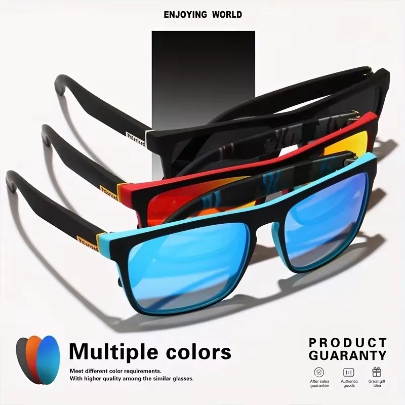 Fashion Vintage Square Polariz - đánh giá và giá Fishing Sunglasses Polarized